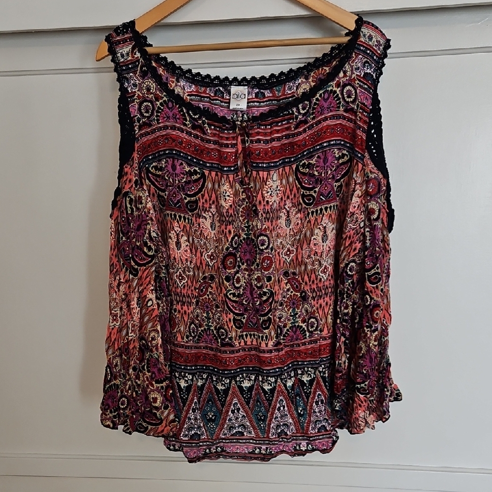 Boho Chic Multicolor Blouse